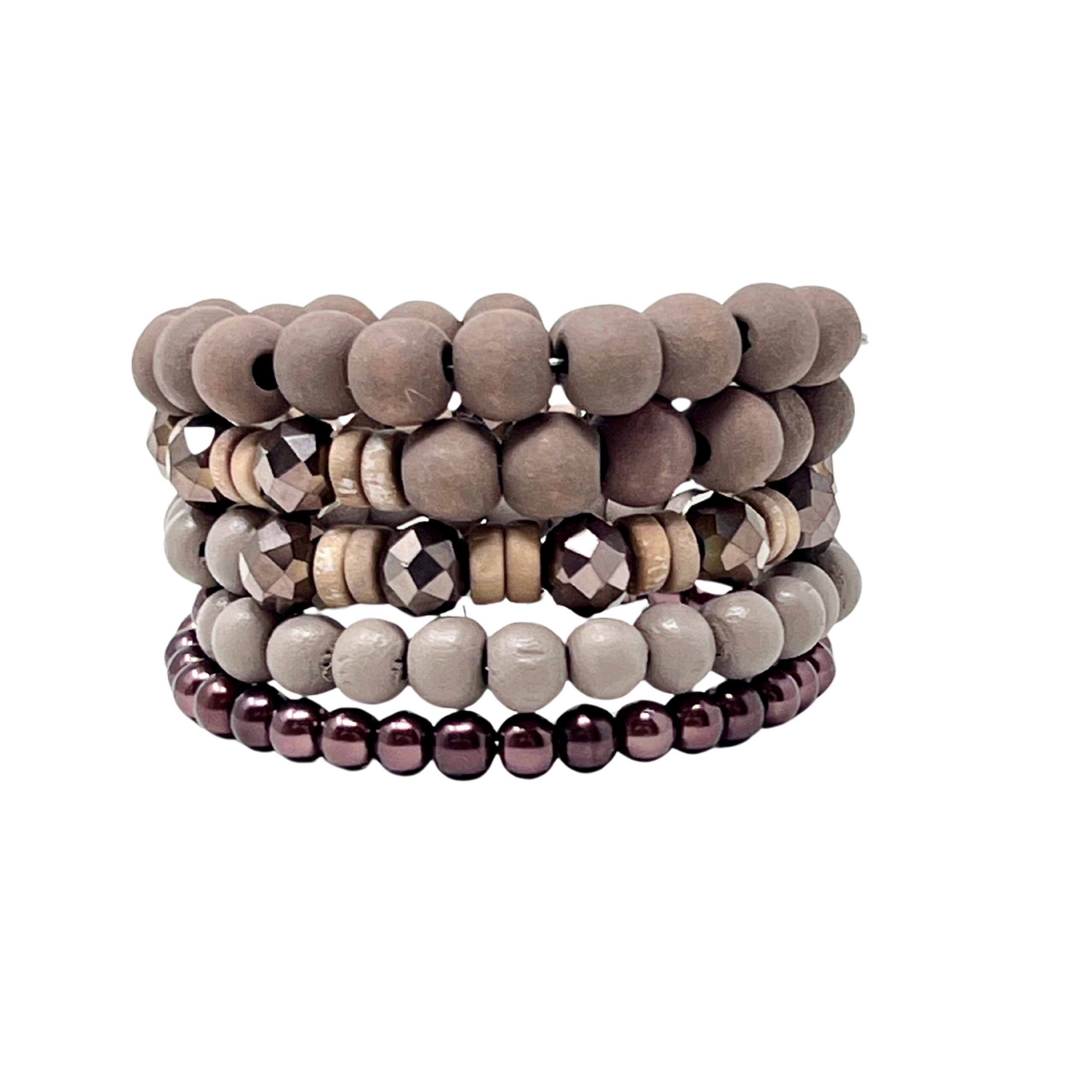 Chestnut Mist coil bracelet by Marzipan