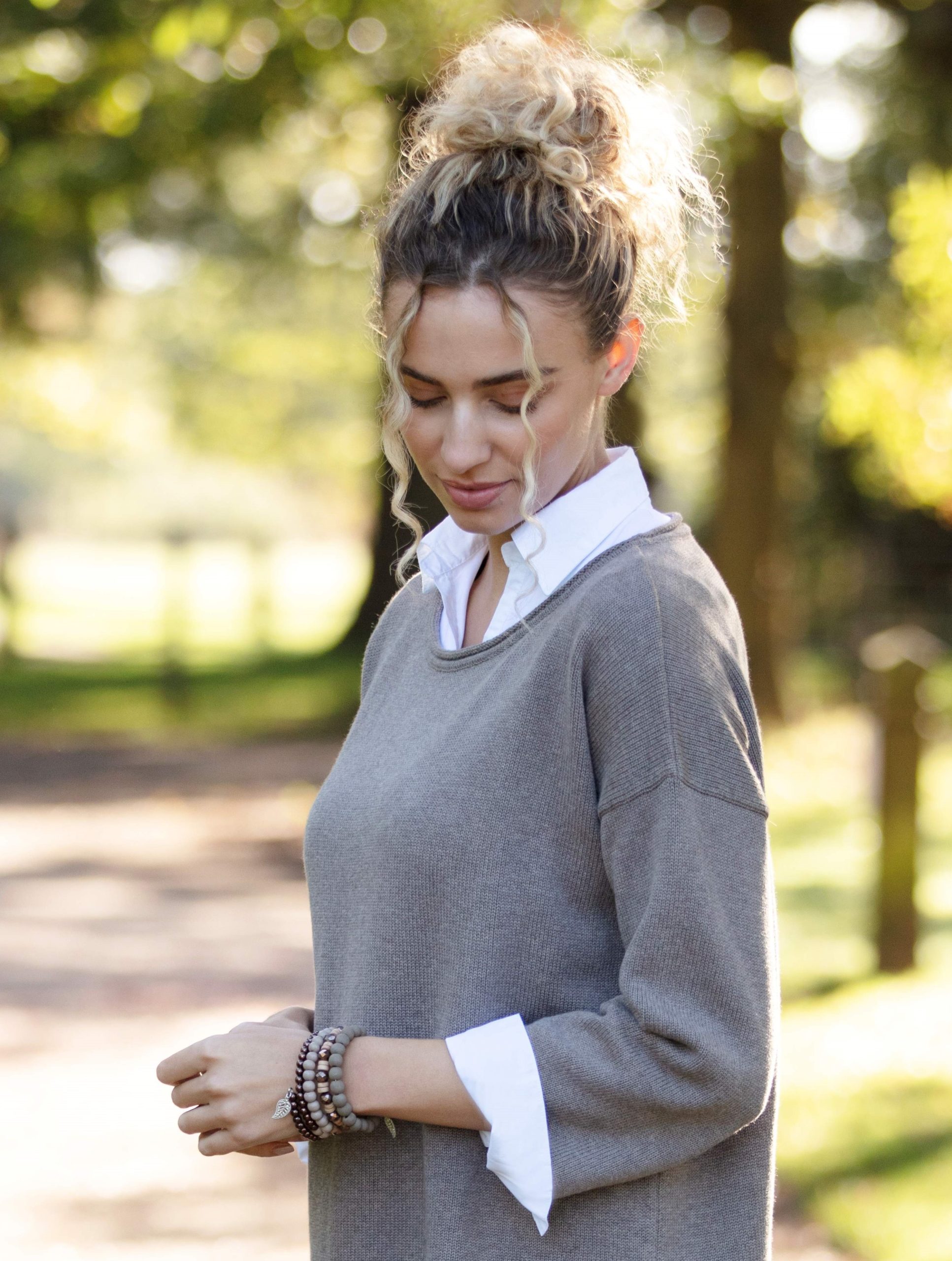 Chestnut Mist Coil Bracelet