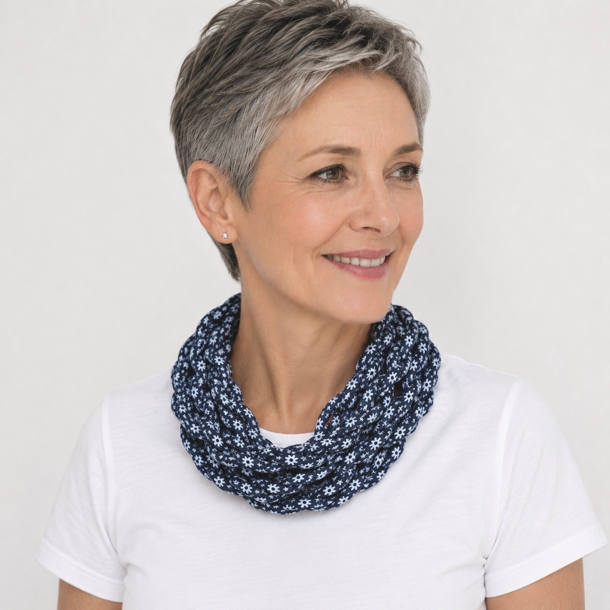 botanical handmade infinity snood